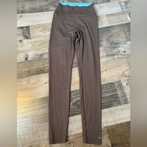 P.E Nation Brown High Rise Leggings Athleisure Pilates Core
